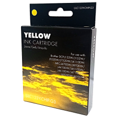 IJ Compat Brother LC123 Yellow Cartridge Image