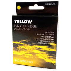 IJ Compat Brother LC125XL Yellow Cartridge Image
