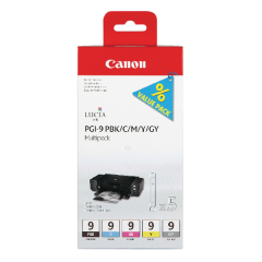 Canon PGI-9  BK/C/M/Y/GY Ink Cartridge 1034B013 Image