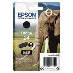 Epson 24 Elephant Black Standard Capacity Ink Cartridge 5ml - C13T24214012 Image