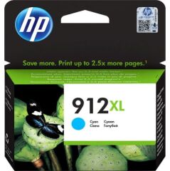 HP 912XL Cyan High Yield Ink Cartridge 10ml for HP OfficeJet Pro 8010/8020 series - 3YL81AE Image