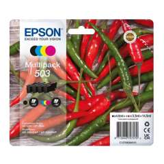 Epson Chillie 503 Black, Cyan, Magenta, Yellow Multipack of 4 EasyMail - C13T09Q64010 Image