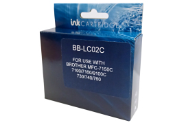 BB Compat Brother LC02 Cyan Cartridge MFC740/9100