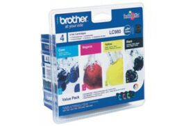Brother LC980VALBP Black Colour Ink 4x6ml Multipack