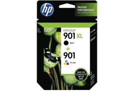 HP 901 Black High Yield Tricolour Ink Cartridge 14ml 9ml Twinpack for HP OfficeJet 4500/J4580/J4680 - SD519AE