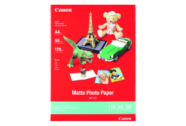 Canon A4 Photo Paper 170gsm Matte (Pack of 50) MP-101 A4