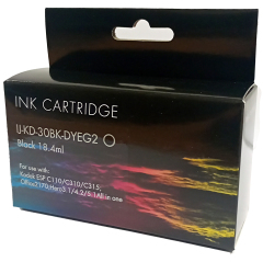IJ Compat Kodak 3952330 (30) Black Dye Cartridge 0k47 Image