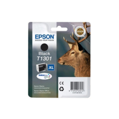 Epson T1301 Stag Black High Yield Ink Cartridge 25ml - C13T13014012 Image