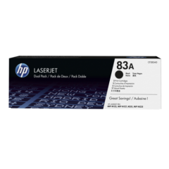 HP 83A Black Standard Capacity Toner Cartridge 1.5K pages Twinpack for HP LaserJet Pro M201/M125/M127/M225 - CF283AD Image