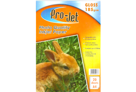 Projet A4 185g Gloss Photo Paper 20 Sheets