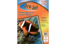 Projet A4 240g Gloss Photo Paper 20 Sheets