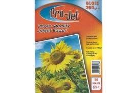 Projet A4 260g Gloss Photo Paper 20 Sheets
