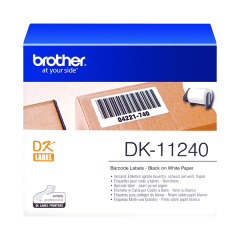 Brother Barcode Labels 102 x 51mm 600 Per Roll Black on White DK11240 Image